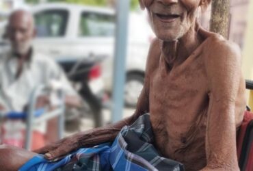 Abandoned old & disabled Subramani is rescued from the streets